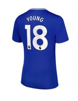 Everton Ashley Young #18 Hjemmedrakt Dame 2024-25 Korte ermer